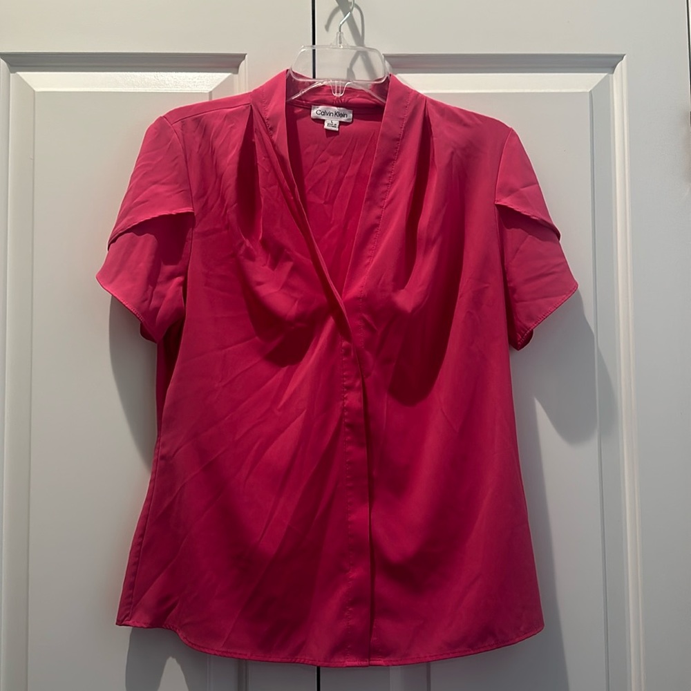 Hot pink dressy shirt